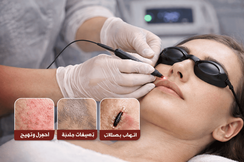 إزالة الشعر بالإلكتروليسيس للوجه باستخدام جهاز دقيق لاستهداف بصيلات الشعر