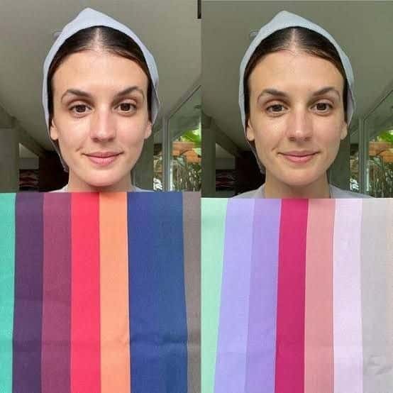 تأثير الالوان على البشره 